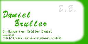 daniel bruller business card